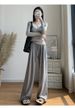 White Glutinous Rice Pants Women's Autumn And Winter 2025 New Drape Casual Loose Lazy Velvet Wide-leg Pants_ecoleips.com