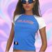 Women's Clothing Personality Retro Street T Shirt Sexy Hot Girl Female Letter Embroidery Belly Button Top T Shirt_ecoleips.com