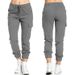 Suitable For All Seasons 2024 Workwear Casual Elastic Waist Drawstring Side Pocket Women's Long Pants_ecoleips.com