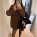 Korean Chic Autumn And Winter Niche French Retro Lapel Suede Casual Versatile Elegant Women's Blazer_ecoleips.com