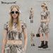 Aria Basics Aria Basics Street Style | European And American Street Fashion Brand Camo Off-shoulder Tank Top, Short Slim-fit Round-neck T-shirt_ecoleips.com