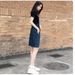 Strap Set For Women 2025 Spring And Autumn New Small Women's Dress Denim Two-Piece Short Skirt Summer_ecoleips.com