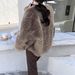 Clearance No Returns Thirteen Lines Winter Korean Style Versatile Thickened Pocket Fur Coat For Women WTA462_ecoleips.com