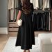 DiYun European And American Evening Elegant Short-Sleeved Long Dress Women's Clothing 2025 Autumn/Winter_ecoleips.com