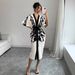 Women's Long Sleeve Cardigan Top Fashion Retro Print Split Cuff Style Jacket New_ecoleips.com