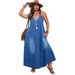 K Elegant Deep V-sleeveless Dress For Women's Clothing_ecoleips.com