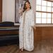 Muslim Robe Two Piece Set Ethnic Style Chiffon White Fashion Women's Clothing_ecoleips.com