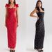 Women's Clothing Spring And Summer New Lace Bow Hip Skirt INS Leisure Holiday Party Dress Women_ecoleips.com