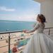 Elegant Long Sleeve Wedding Dress With Cathedral Train – Luxurious Ball Gown For Brides, Plus Size Options Available_ecoleips.com
