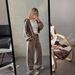 Distressed Zip-Up Hoodie & Relaxed Sweatpants Set (90s Grunge Revival, Oversized Unisex Silhouette, Acid-Washed Cotton Fleece, Streetwear Uniform)_ecoleips.com