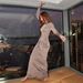 Elegant Women Long Sleeve Maxi Dress Classic Crew Neck Ruched Detail Slimming Tight Bodycon Silhouette Sophisticated Evening Party Dress_ecoleips.com