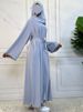 Muslim Set Elegant Abaya African Black Dress With Buttons Dubai Long Woman Evening Robe Kaftan Moroccan Wedding Caftan Ramadan_ecoleips.com
