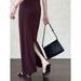 Luxi French Style Asymmetrical Waist Cinching Long Dress Elegant Slimming Summer Style Sleeveless Ankle-Length Casual Dress for Women_ecoleips.com