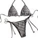 Women's Clothing Bikini Split Striped Sexy Swimsuit_ecoleips.com