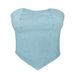 Aria Basics Aria Basics 2024 New European And American Fashion Design Top Sexy Strapless Denim Vest For Women Short Style Hot Girl Outerwear_ecoleips.com