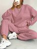 Spring Autumn Cross-Border European American New Women's Clothing Twist Stitching Long-Sleeved Round Neck Top And_ecoleips.com
