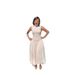 Women's Summer Elegant High Neck Sleeveless Slim Fit Patchwork Dress Casual Long Gown_ecoleips.com