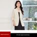 Gray-green Women's Blazer 2025 Early Autumn New Style Professional Elegant High-end Casual Dress Suit_ecoleips.com