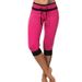 Women's High-Waisted Cropped Pants Color Blocking Stylish Commuter Summer 2025 European American Fashion_ecoleips.com