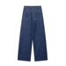 Women's Clothing Retro Slim Drape Straight Leg Floor Length Pants Trendy_ecoleips.com