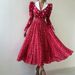 Fashion Lapel High Waist Pleat Party Dress Women Casual Long Sleeve A-Line Dress Elegant Pattern Print Contrast Color Long Dress_ecoleips.com