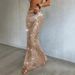 Women's Sequined Beach Cover Up Bikini Skirt Sexy Bodycon Solid Color European American Style Swimsuit For 2026_ecoleips.com