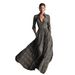 A Chic Autumn/Winter Dress With Retro Plaid Pattern, A Flowing Long Skirt, And A V-Neckline In A French-Inspired Style._ecoleips.com