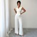 Women's Clothing Elegant Suit Fitted Waist Top Flowing Wide Leg Spring Summer_ecoleips.com
