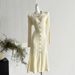 Women's Clothing Elastic Slim Fit Celebrity Style Single Breasted Knitted Long Skirt_ecoleips.com