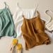 New Summer Camisole Vest For Women, Cotton And Linen Solid Color Base Layer, Outerwear, Artistic Retro Thin Loose Top_ecoleips.com