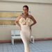 Women's Clothing High Grade Corsage Design Thin Suspender Dress Winter New Sexy Backless Solid Color Waist Hip Skirt_ecoleips.com