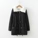 girl 2023 Autumn Winter New Women's Turn-down Collar Coat European American Style Lamb Wool Drawstring Slimming Large Pocket_ecoleips.com