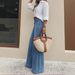 Women's Clothing Retro Washed Wide Leg Jeans Slim Fit Height Enhancing Loose Denim For Spring Summer_ecoleips.com