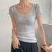 Pure Cotton Short-sleeved T-shirt Women's 2026 Summer New Solid Color Round Neck Versatile Simple Bottoming Shirt_ecoleips.com