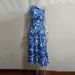 "Elegant Off-Shoulder Floral Print Maxi Dress For Women - A-Line Summer Vacation Dress With Backless Design, Breathable Polyester Blend, S/M/L/XL"_ecoleips.com