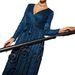 Women's Clothing Long Sleeved Evening Dresses Winter New Banquet Dance Party Dress Long Annual Meeting Evening Dress Women_ecoleips.com