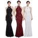 Women's Clothing Sequin Evening Dress Bridesmaid Dress Banquet Party Fishtail Dress_ecoleips.com