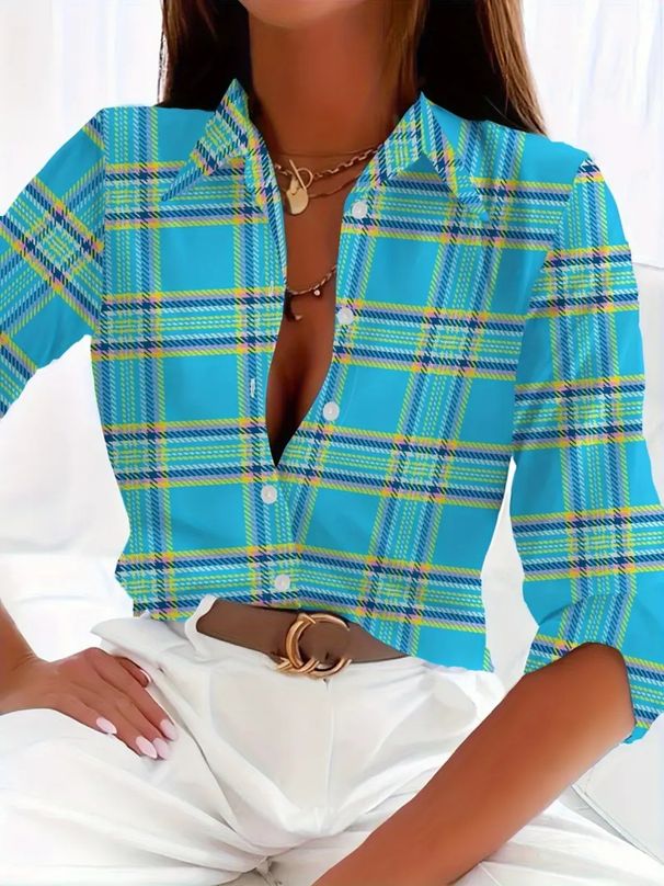Women's Clothing New Casual Fashion Trend High Quality Women's Long Sleeved Village Shirt_ecoleips.com