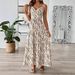 Women's Clothing Holiday Style Suspender Dress 2025 Spring And Summer New Irregular Striped Design Long Skirt_ecoleips.com