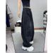 Women's plus Size Straight Leg Jeans American Style Curved Blade Loose Fit Slimming Wide Leg Pants for Pear Shaped Figure_ecoleips.com