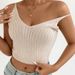 Women's Clothing Slimming Vest Sexy Hot Girl Knitted Small Camisole Bottoming Shirt_ecoleips.com