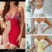 Women's Clothing Midnight Charm Perspective Lace Sexy Lingerie Suspender Skirt Pajamas Nightgown_ecoleips.com