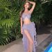 Women’s Clothing Hot Spring New Three Piece Swimsuit Holiday Style Sexy Hot Girl Slim Shiny Fabric Halter Neck Photo Swimsuit_ecoleips.com