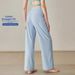 Women's Summer Cooling Yoga Pants Loose Straight Leg Flared Sports Trousers For Outdoor Training Running Fitness_ecoleips.com