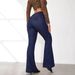 Women's Clothing Buttoned Up Slim Fit Bootcut Jeans For Women High Waisted Spliced trousers_ecoleips.com