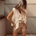 Women's Clothing Spring And Summer New Crochet V Neck Vest Jacket Women's Sleeveless Vest Knitted_ecoleips.com