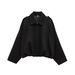 Oversized Bomber Jacket – Batwing Sleeves & Soft Suede-Like Texture (S-L) – Streetwear Zip-Up Coat For Women_ecoleips.com