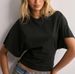 Korean Version Of The Design Sense Round Neck Pullover Short-sleeved T-shirt Women's 2025 Summer New Simple And Versatile Solid Color Loose Top_ecoleips.com