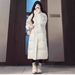girl Girl 2025 Winter New Long Over-the-Knee Down Jacket For Women, White Duck Down, Thickened, Hooded, Loose Fit, Student Chinese_ecoleips.com