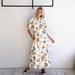 Women's Elegant Casual Stand Collar Cardigan Tie Front Linen Dress Long Sleeve Maxi Dress_ecoleips.com